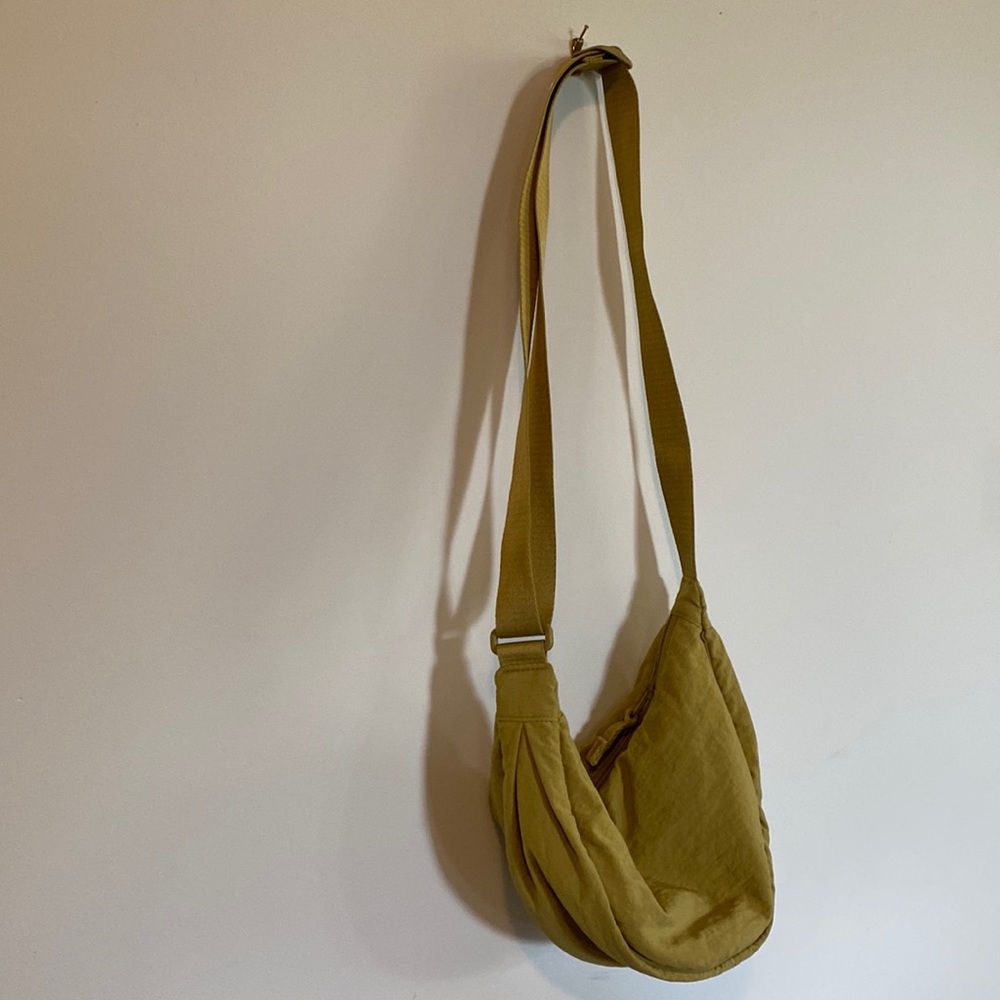 Uniqlo gold crescent bag
